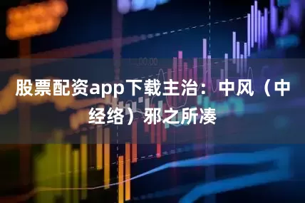股票配资app下载主治：中风（中经络）邪之所凑